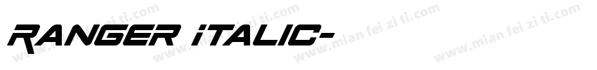 Ranger Italic字体转换
